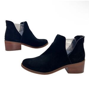 Steve Madden 7M Black Suede Lancaster Ankle Bootie Women’s
